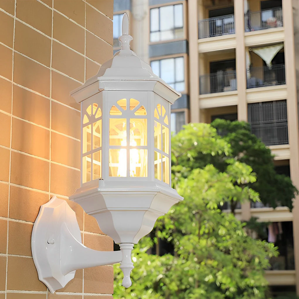 Wilette Classic LED European Glass Outdoor Wall Lamp - Image 2