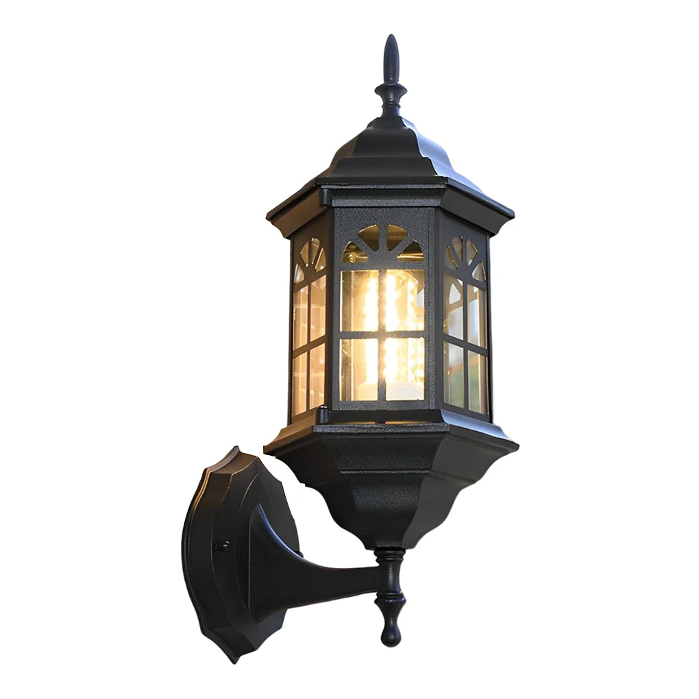 Wilette Classic LED European Glass Outdoor Wall Lamp - Image 4