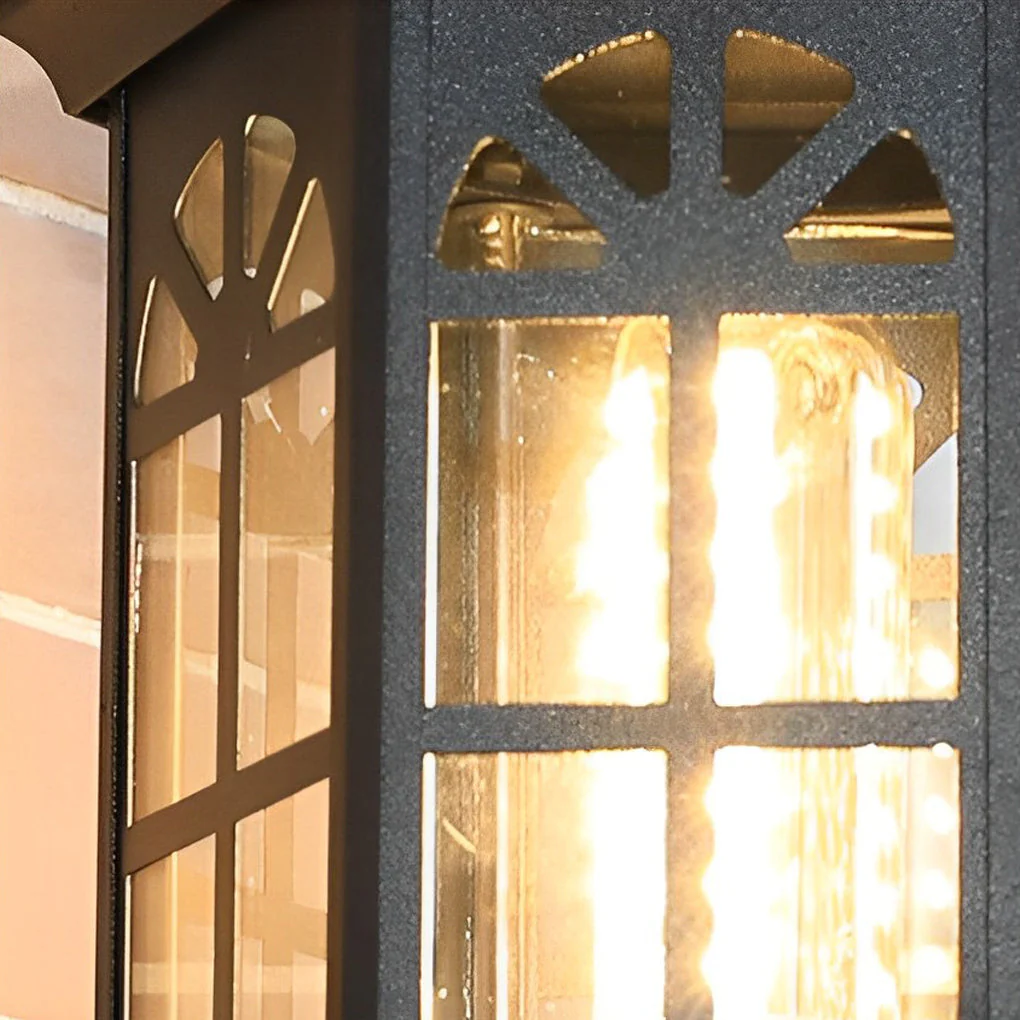 Wilette Classic LED European Glass Outdoor Wall Lamp - Image 8