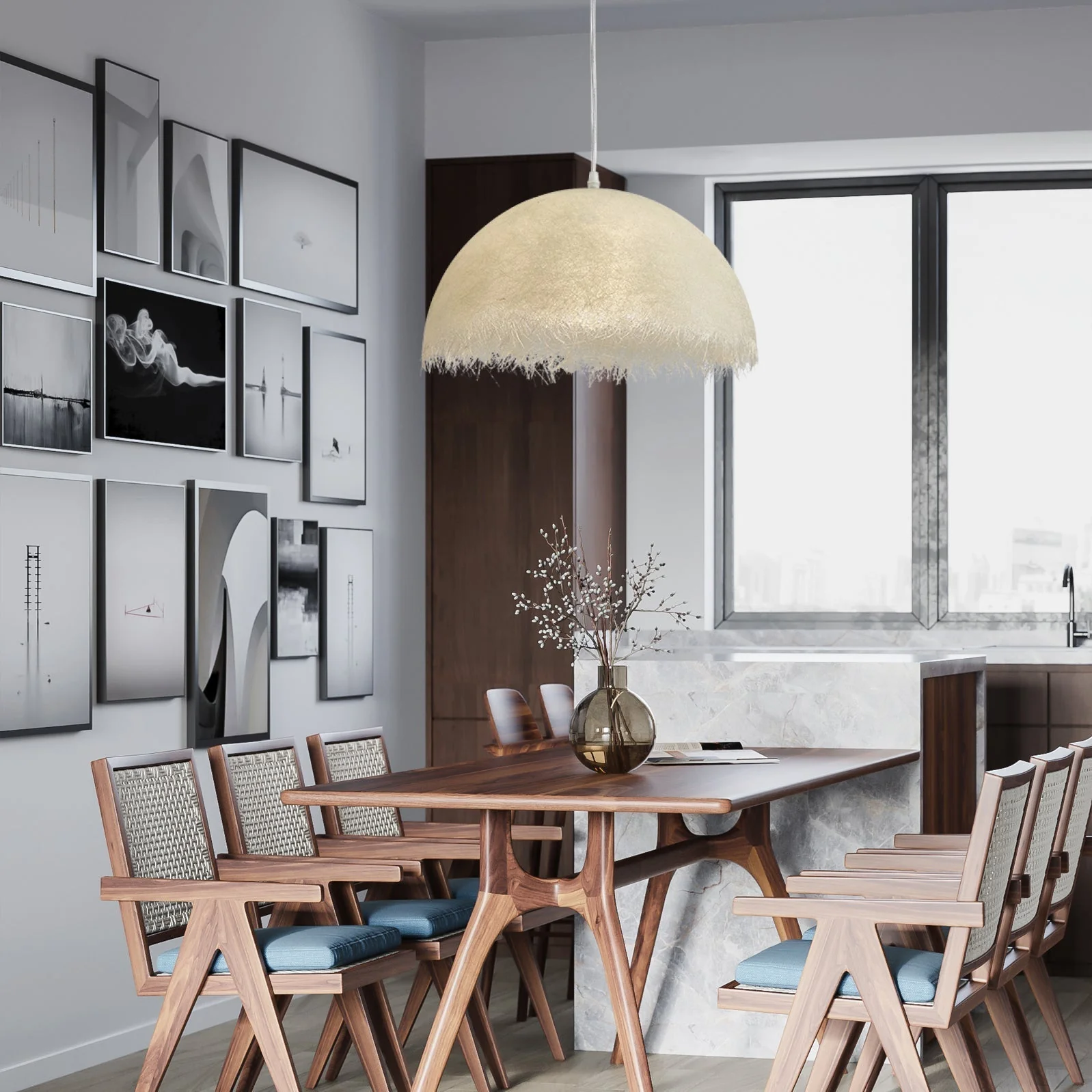 Willa Modern Epoxy Resin Pendant Light - Image 22