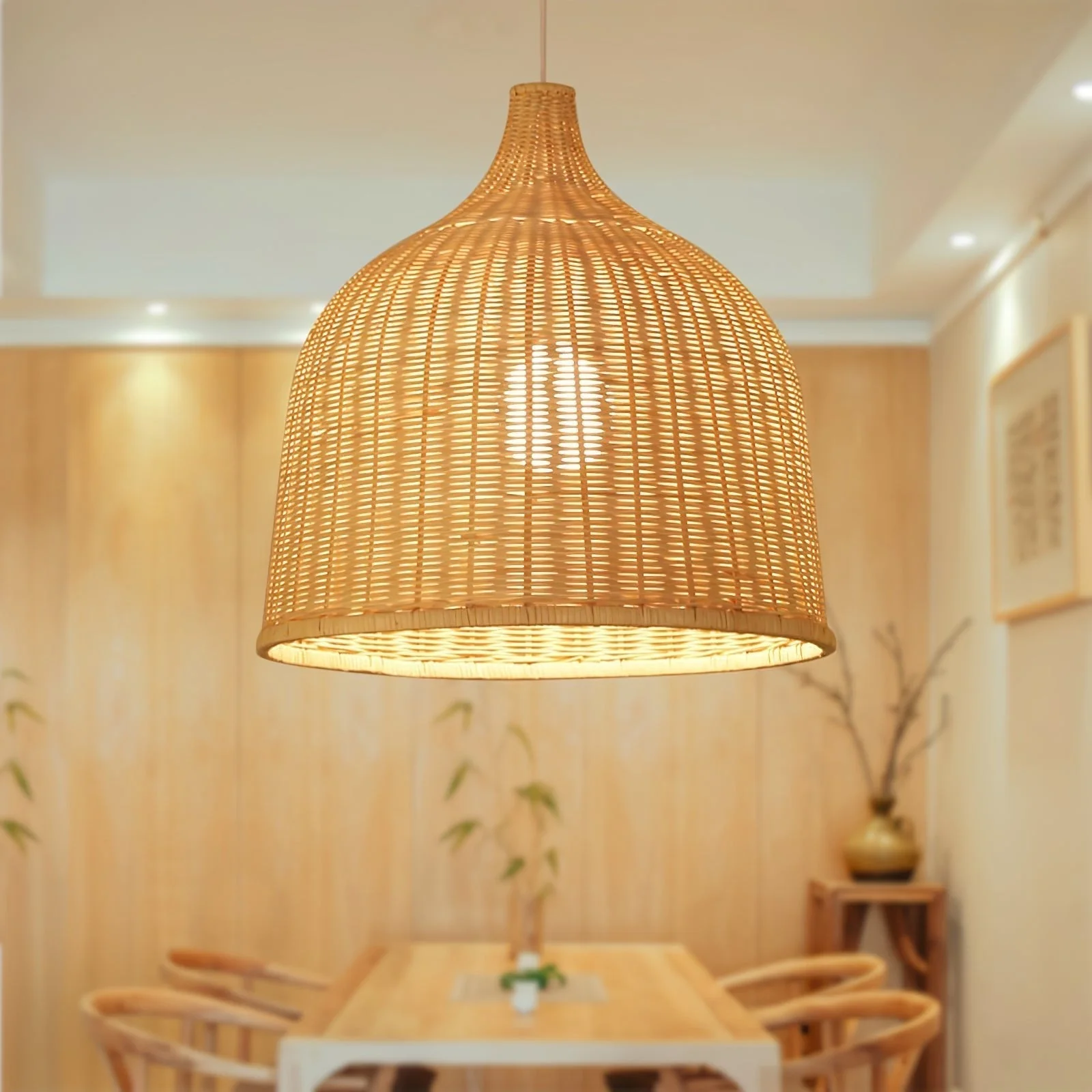 Willow Rustic Rattan Pandent Light - Image 16