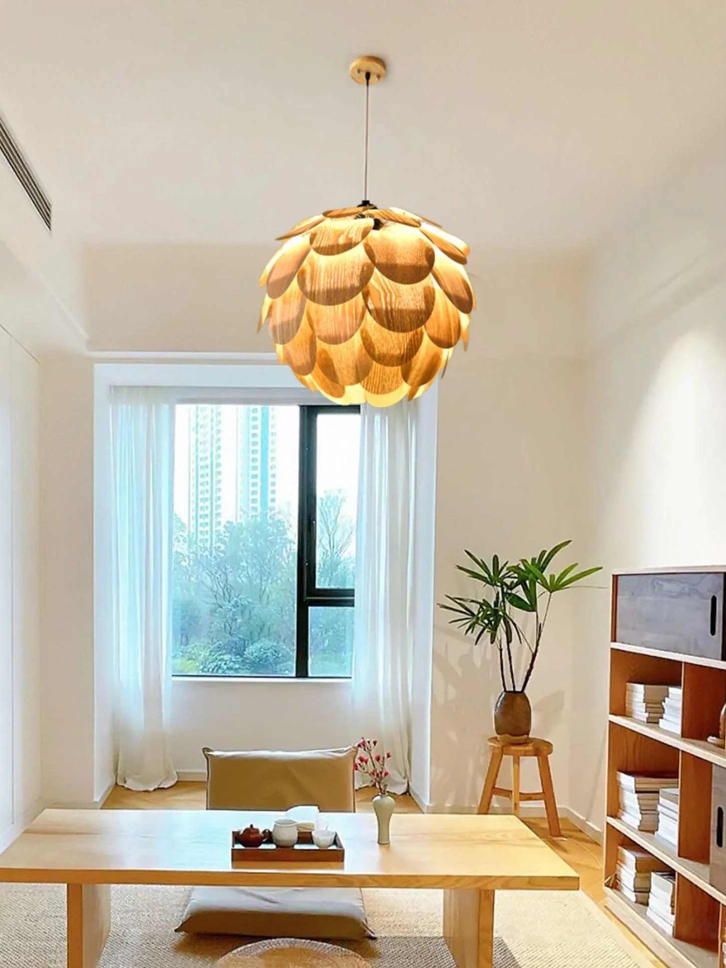 Wlara Modern Wood Pendant Light - Image 11