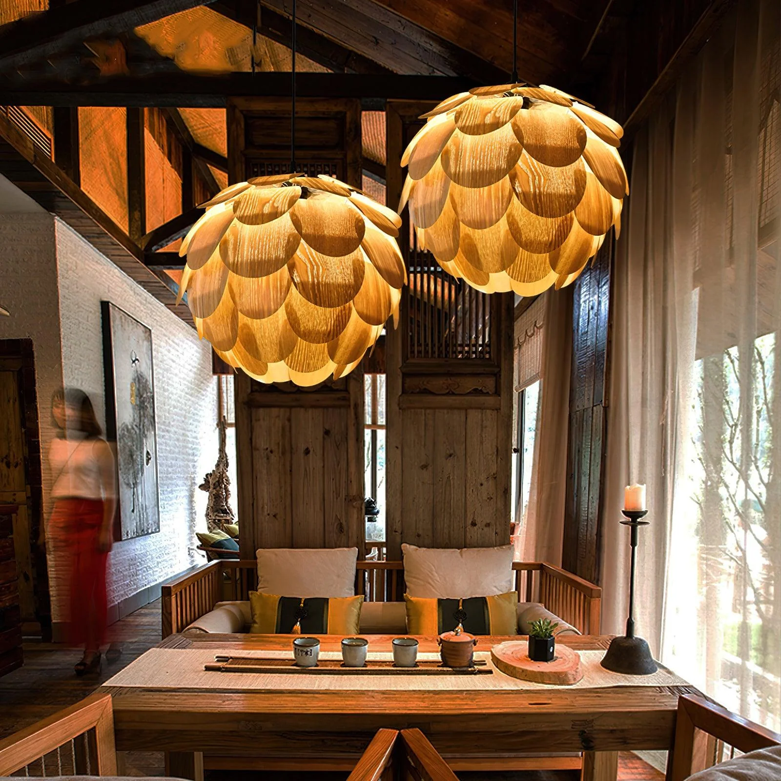 Wlara Modern Wood Pendant Light - Image 34