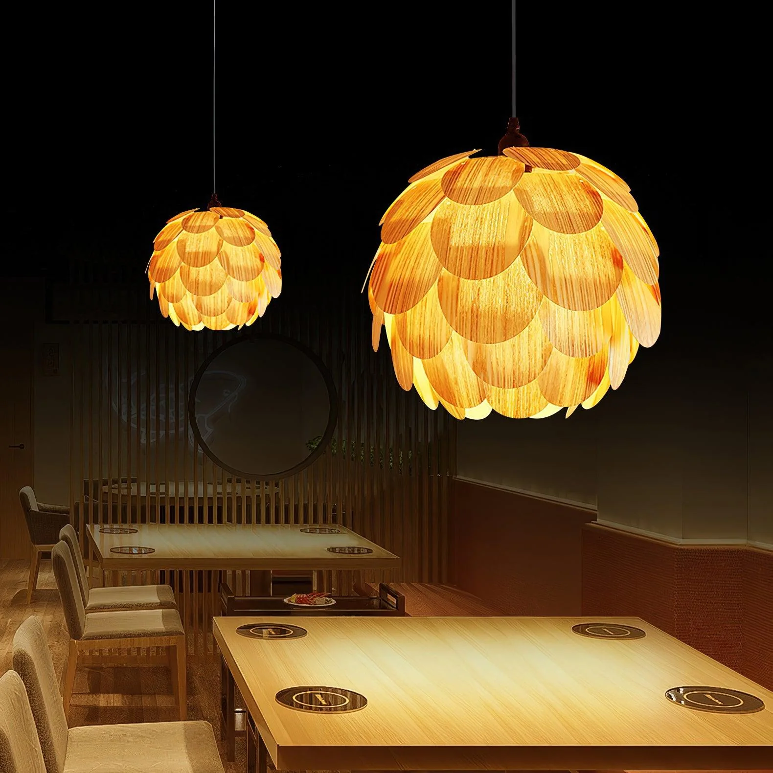 Wlara Modern Wood Pendant Light - Image 37