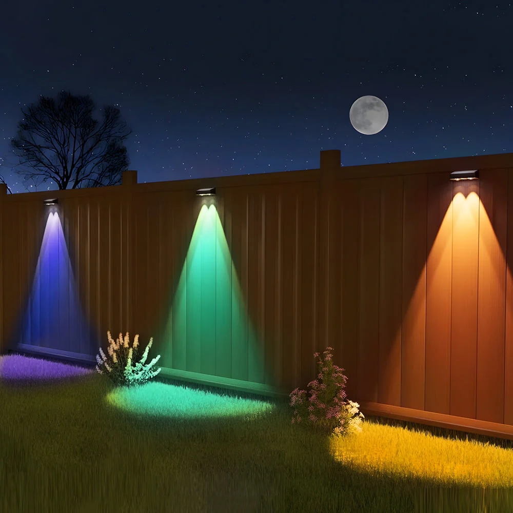Wlla Square Multi-Color Ambient ABS Outdoor Wall Lights