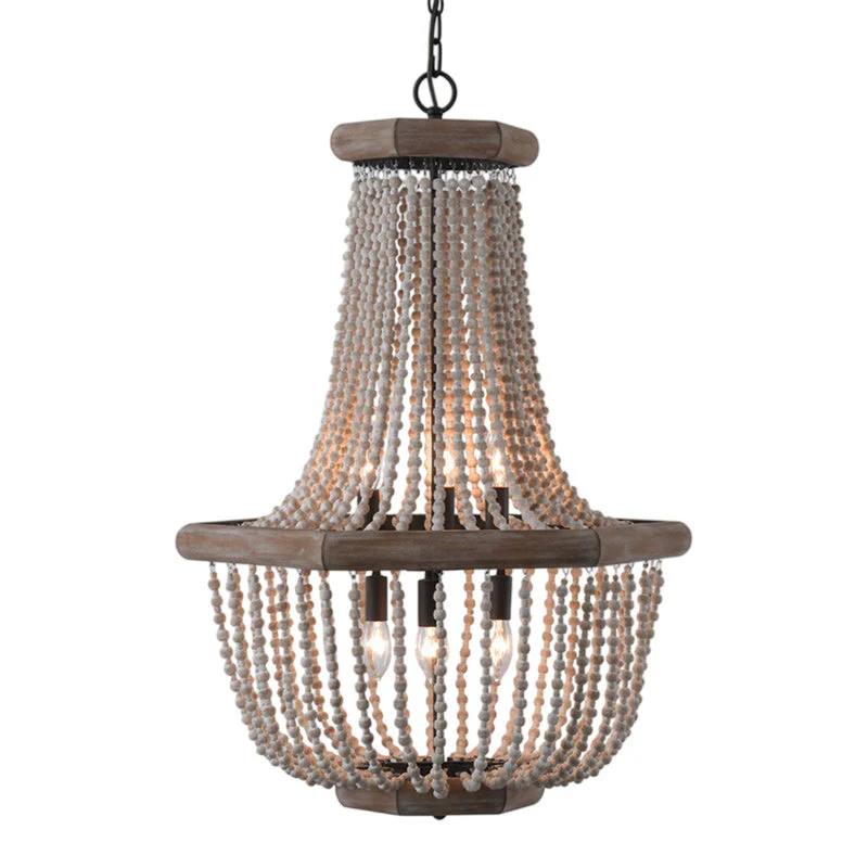 Wood Farmhouse Chandelier - Image 21