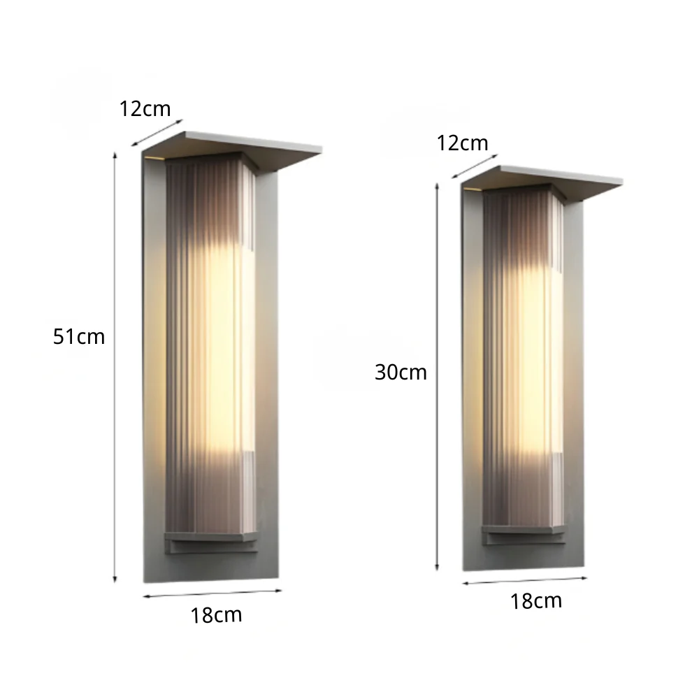 Wthy LED Solar Vintage Outdoor Wall Light - Image 3