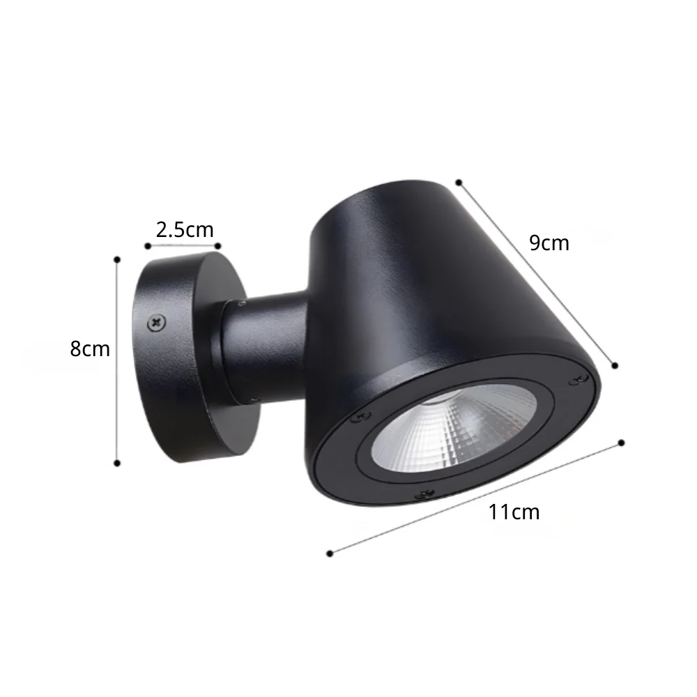 Wyman LED Long-Range Illumination Outdoor Wall Spot Light - Image 7
