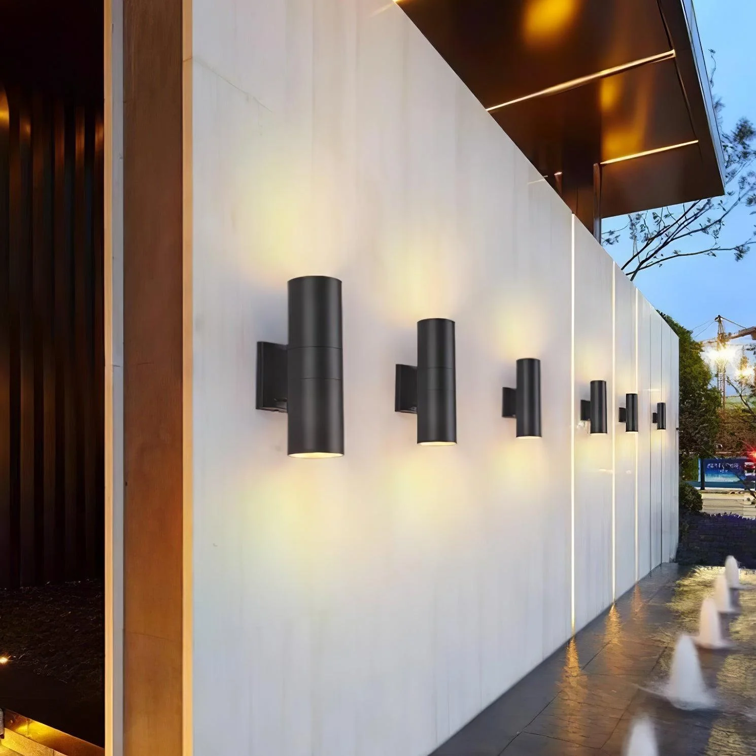 Wynne Wall Light Modern Minimalist Cylindrical Outdoor - Image 2