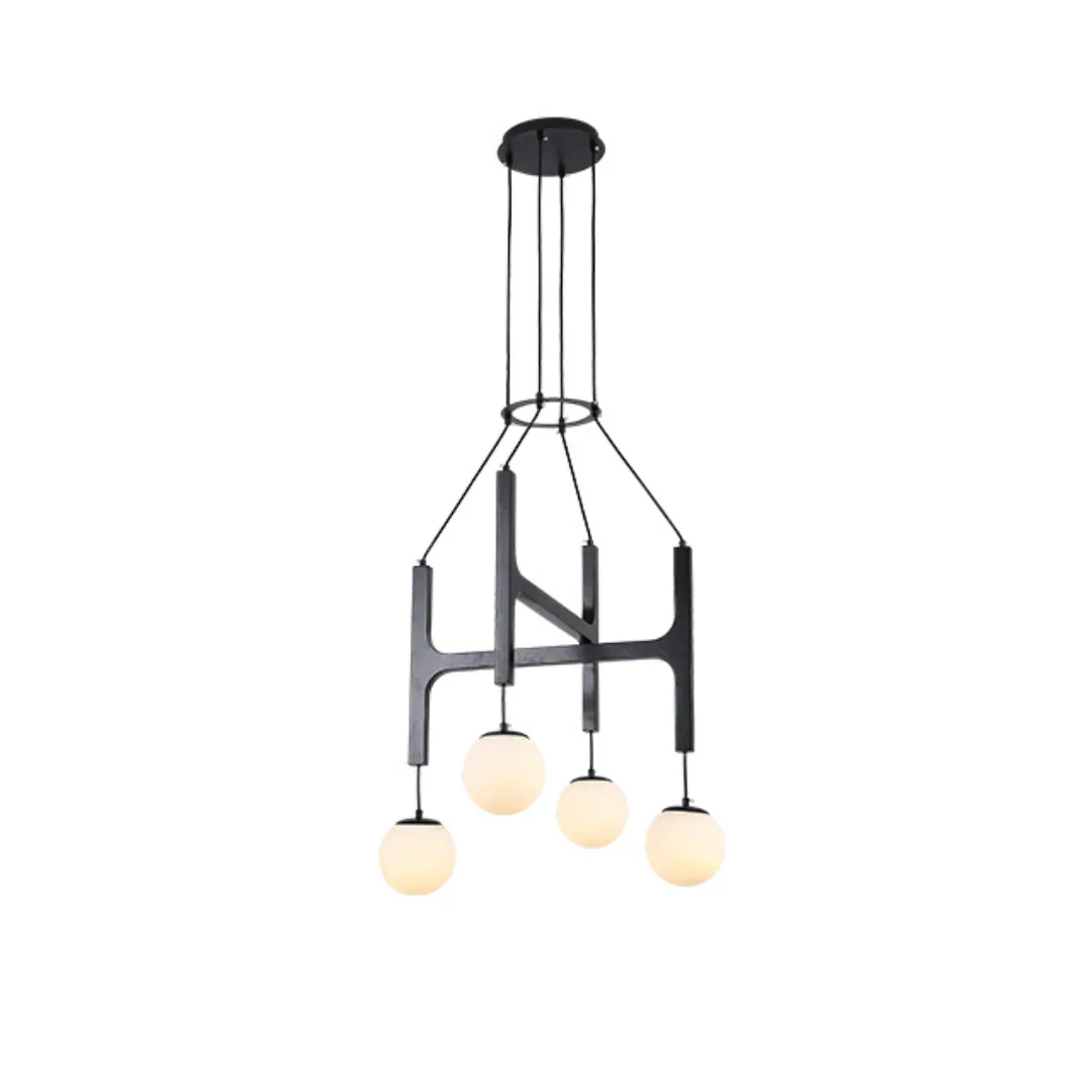 Xylocube Geometric Wood Globe Pendant Light - Image 10