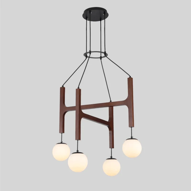 Xylocube Geometric Wood Globe Pendant Light - Image 18