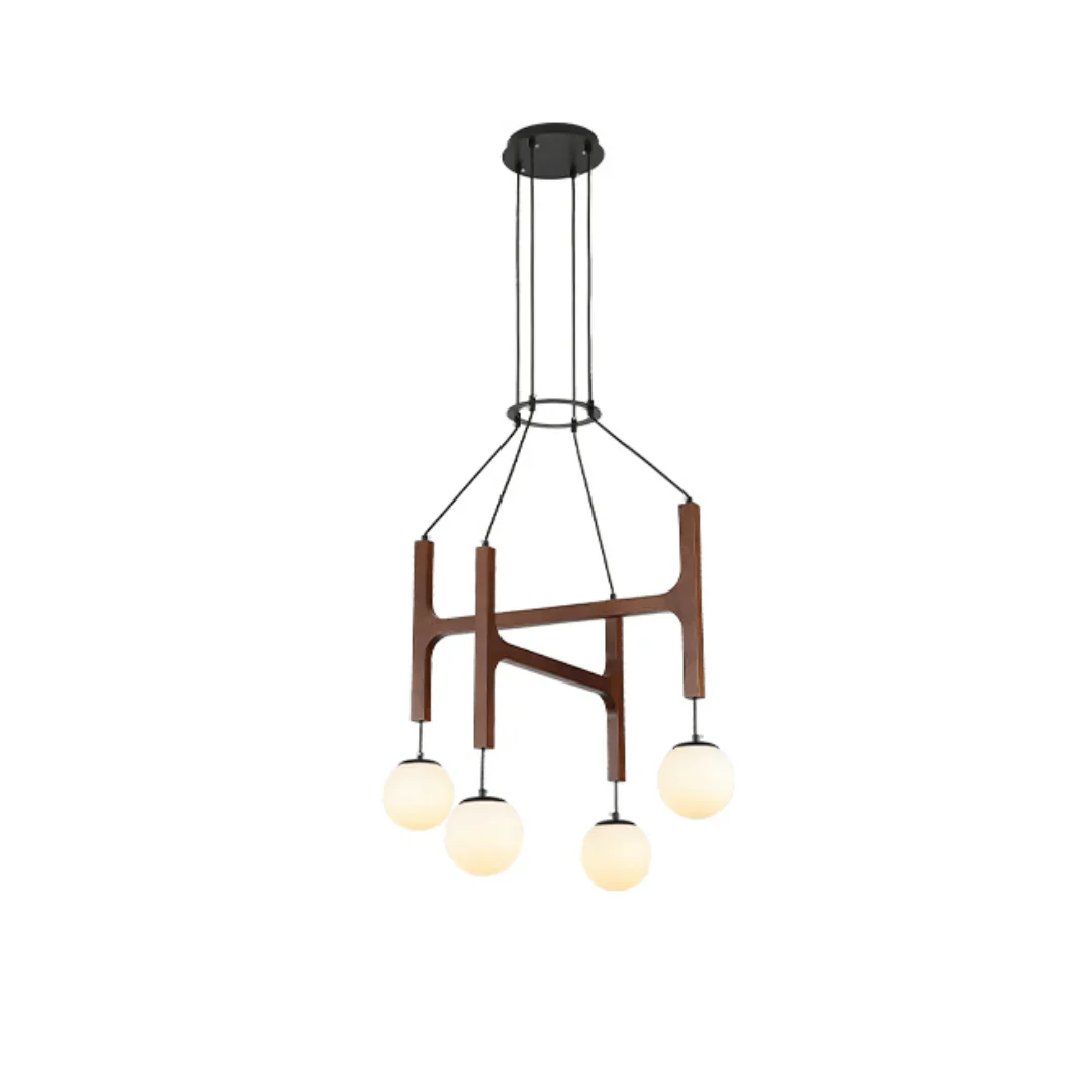 Xylocube Geometric Wood Globe Pendant Light - Image 23