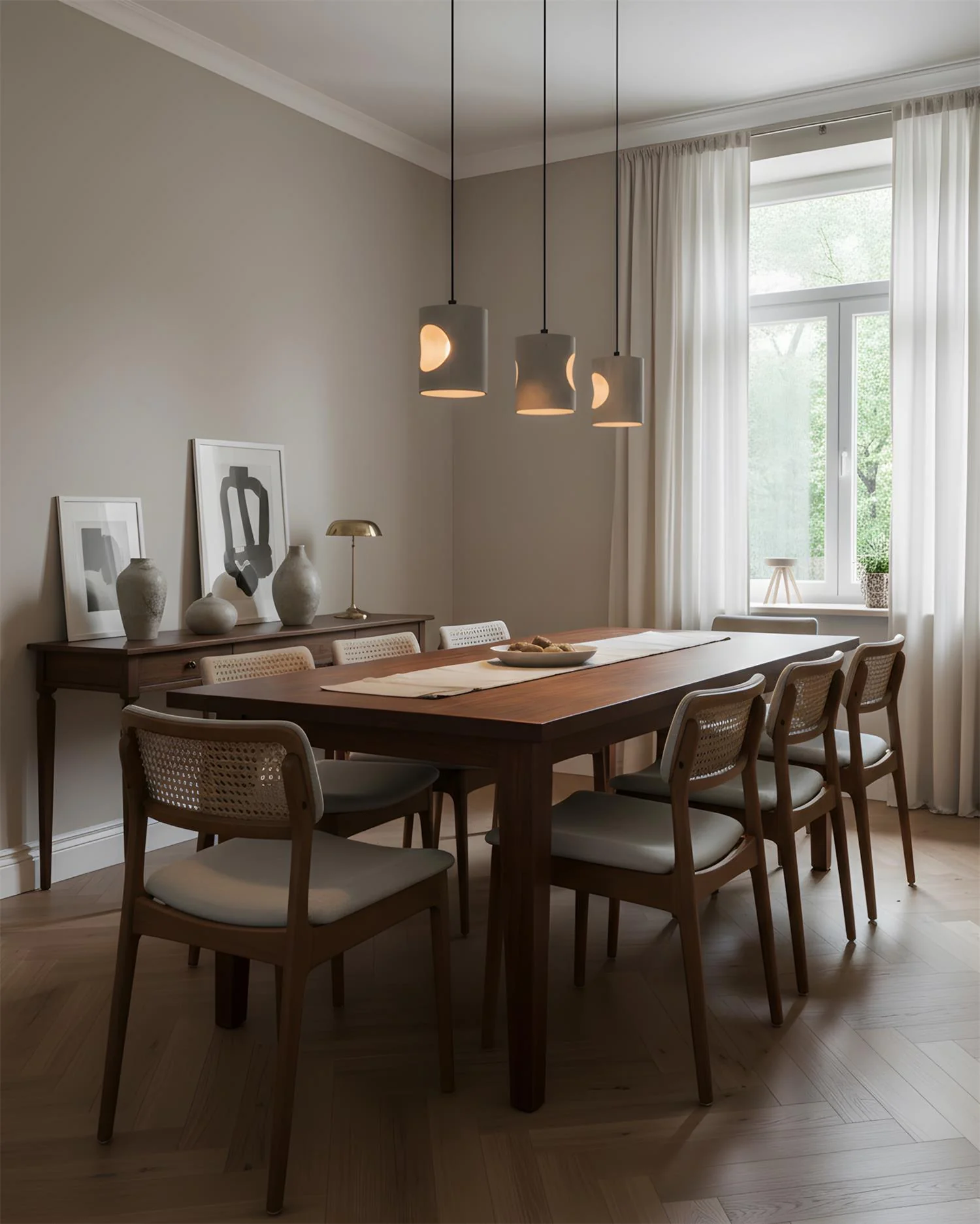 Xynor Industrial Travertine Pendant Lamp - Image 7