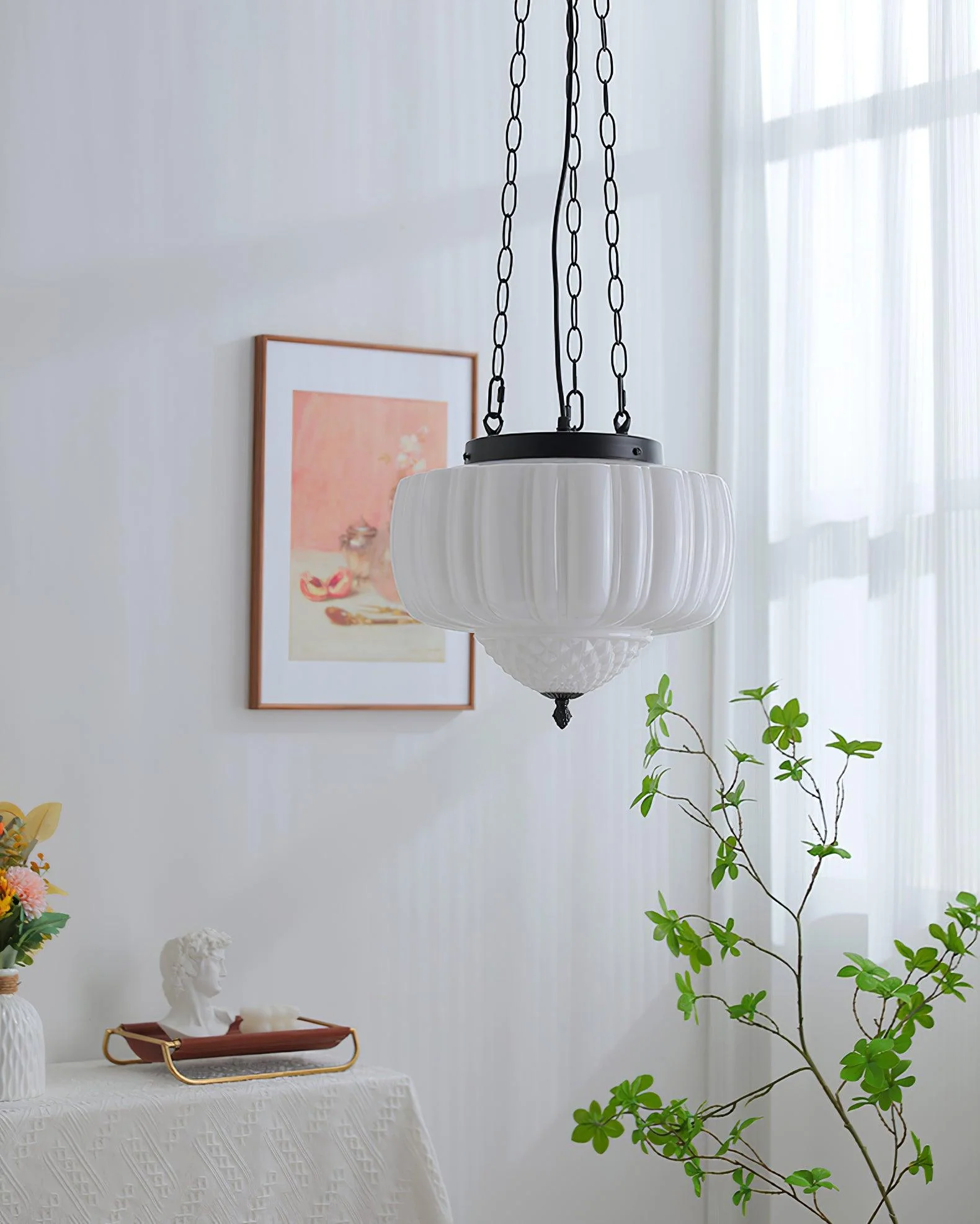 Yara Contemporary Glass Pendant Light - Image 2