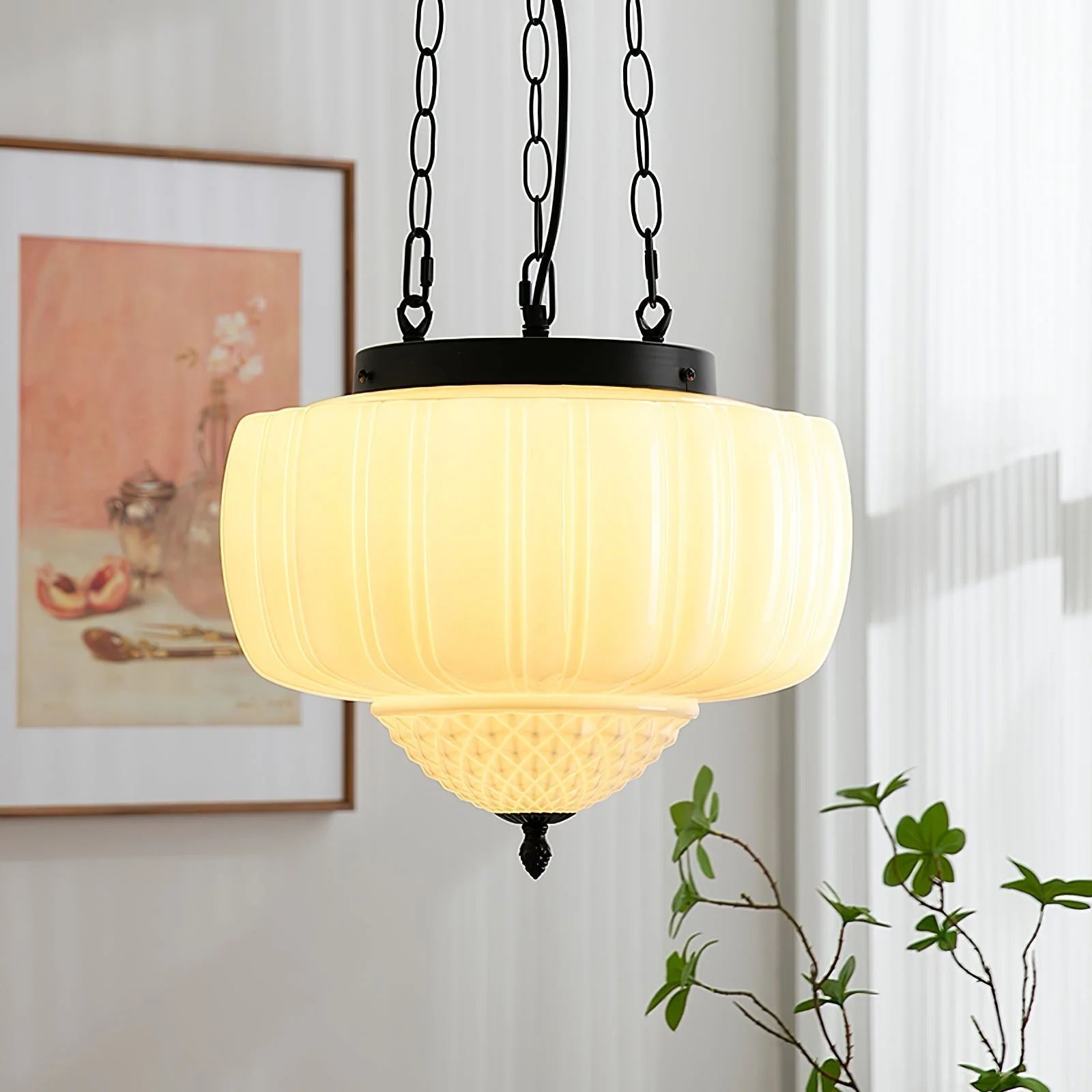 Yara Contemporary Glass Pendant Light - Image 4