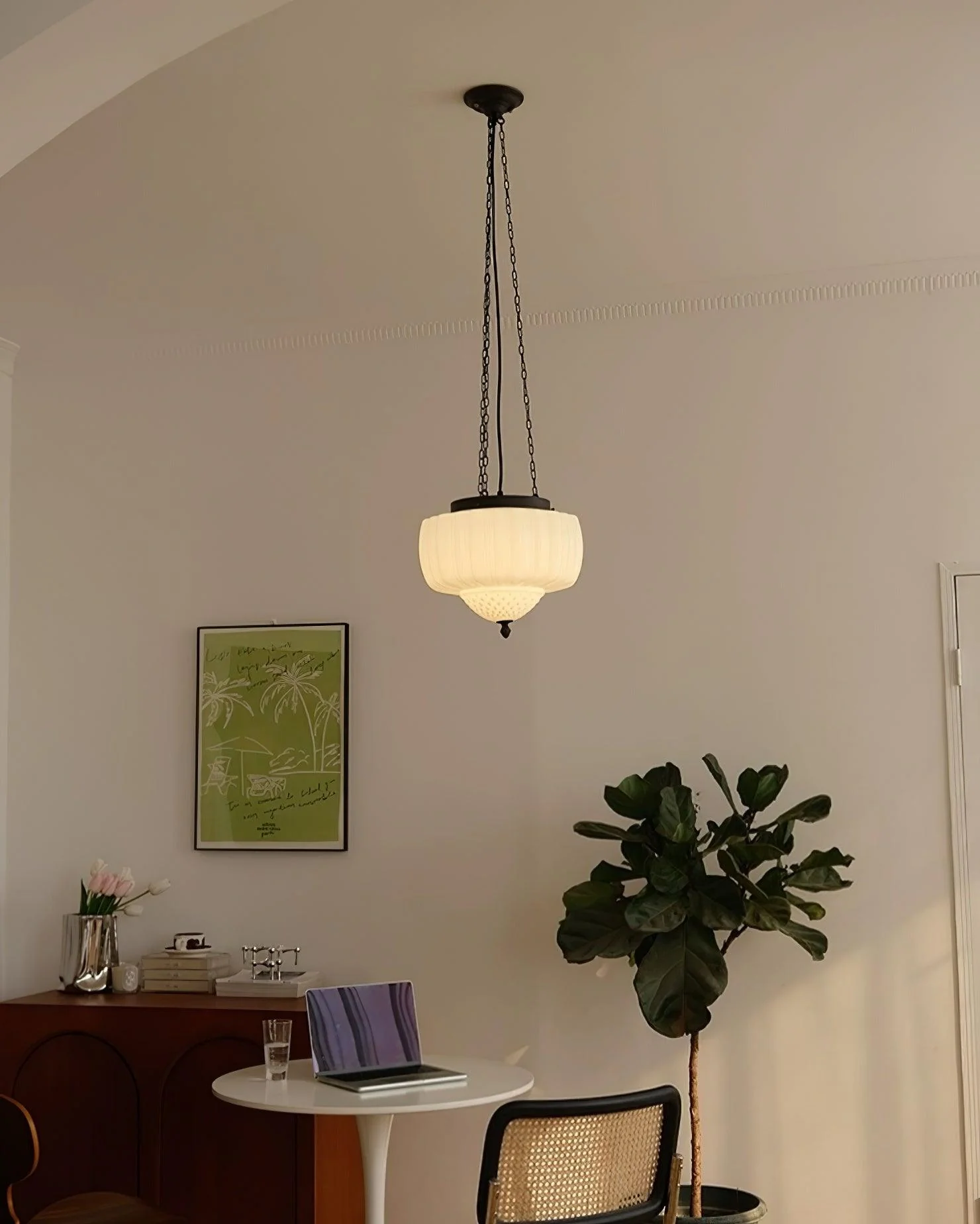 Yara Contemporary Glass Pendant Light - Image 6
