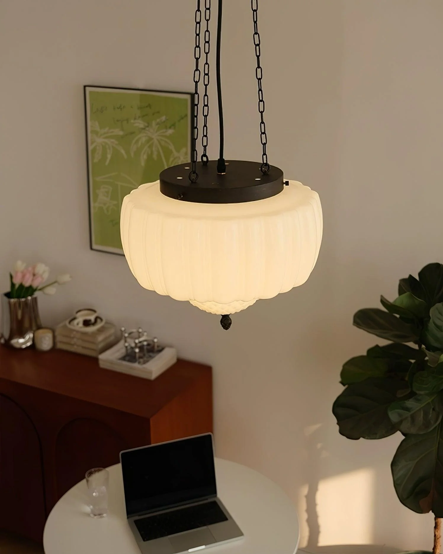 Yara Contemporary Glass Pendant Light - Image 7