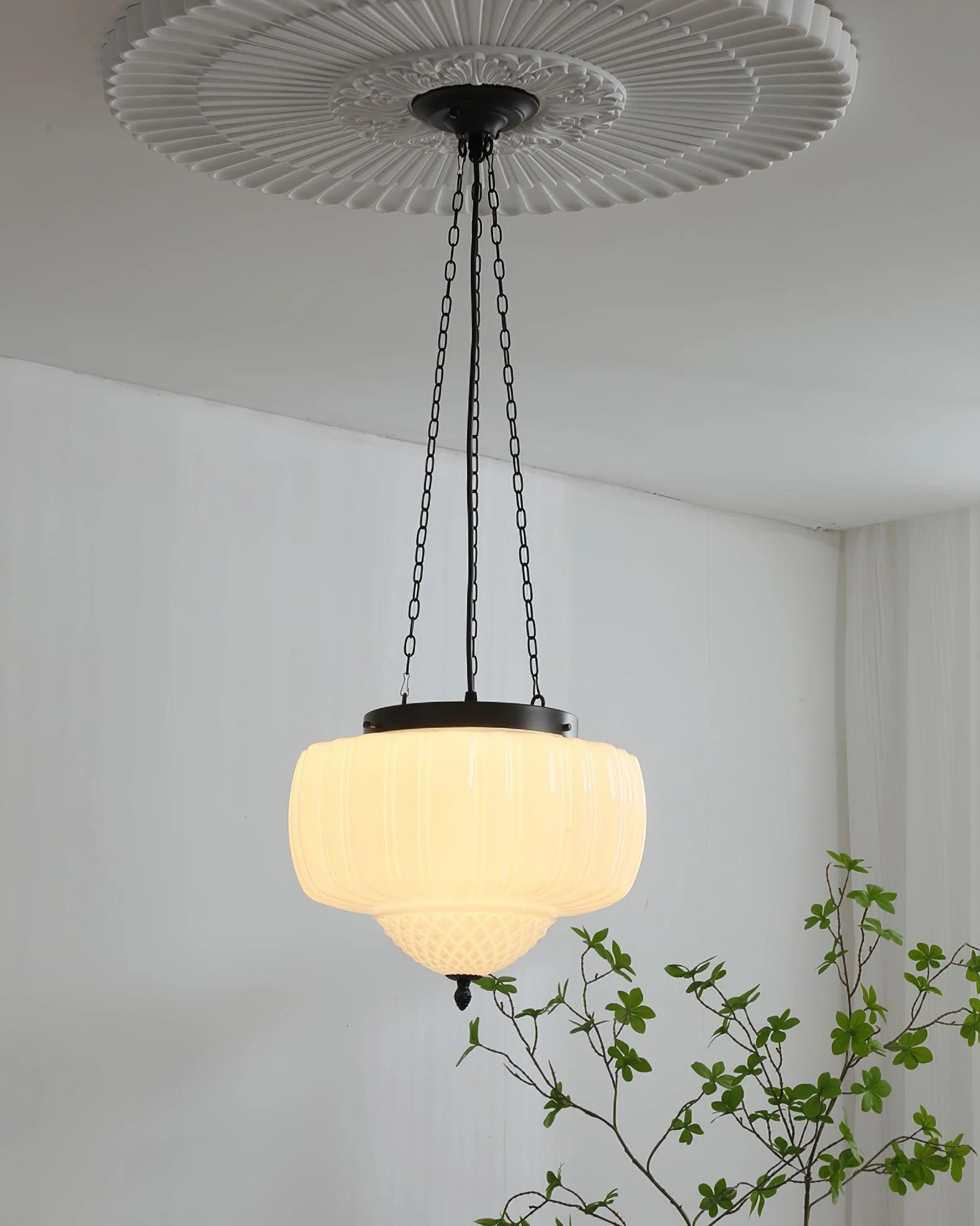 Yara Contemporary Glass Pendant Light - Image 9