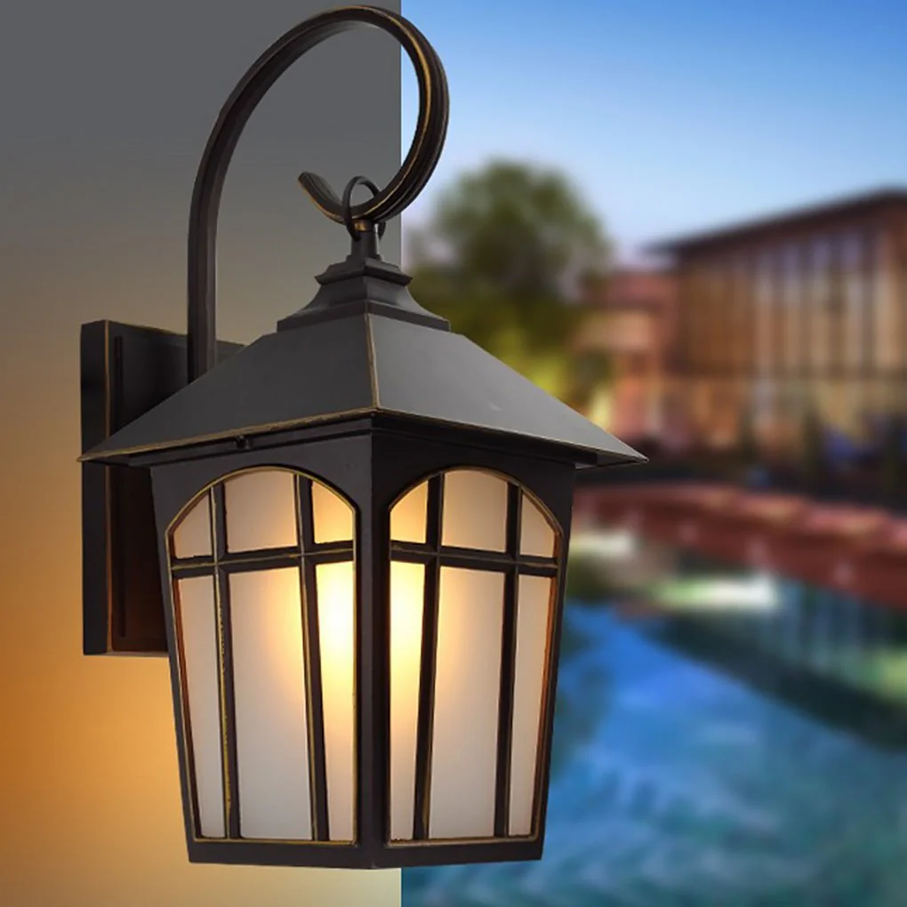 Zachari Retro Modern Glass Outdoor Wall Lights