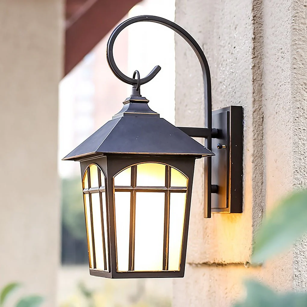 Zachari Retro Modern Glass Outdoor Wall Lights - Image 4