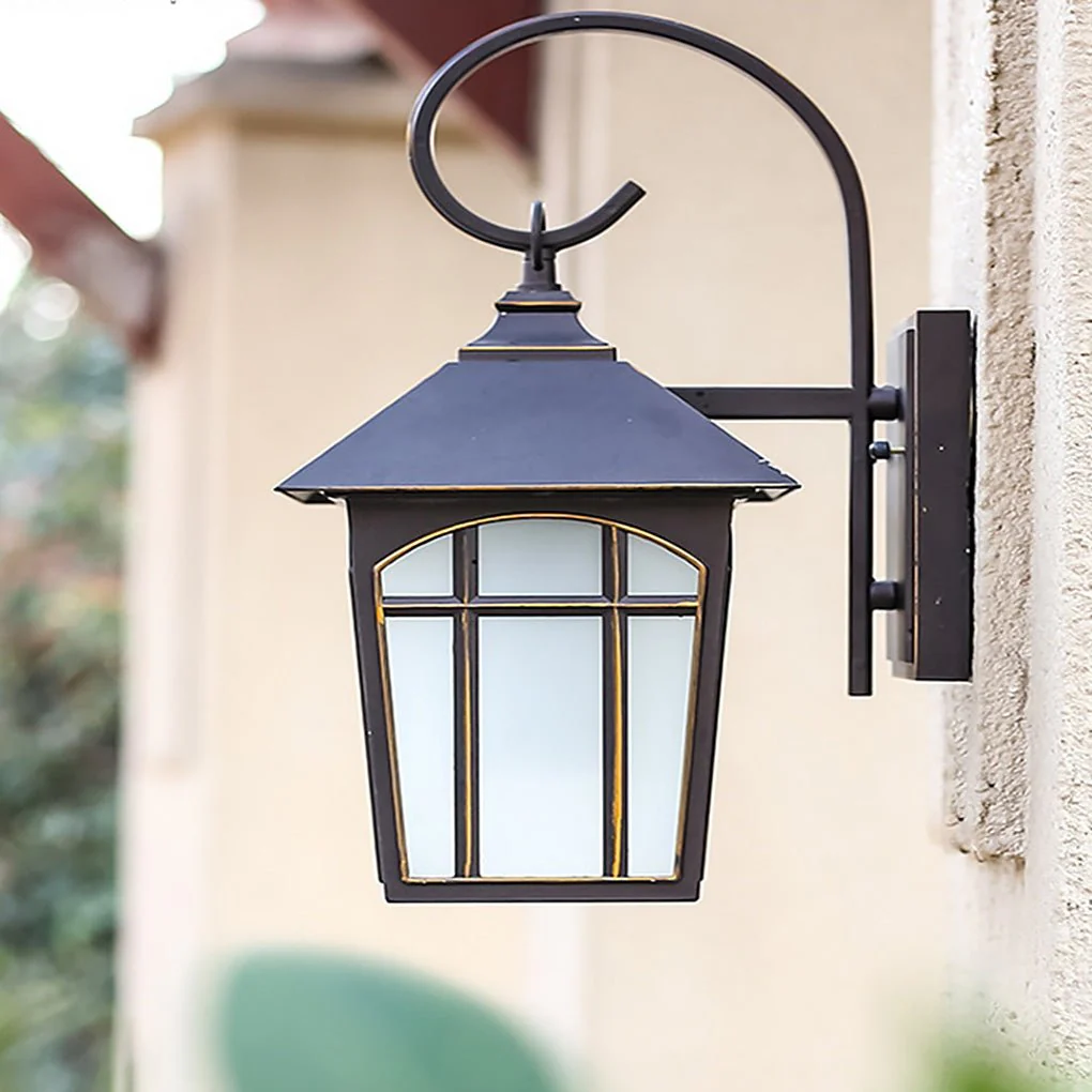 Zachari Retro Modern Glass Outdoor Wall Lights - Image 6
