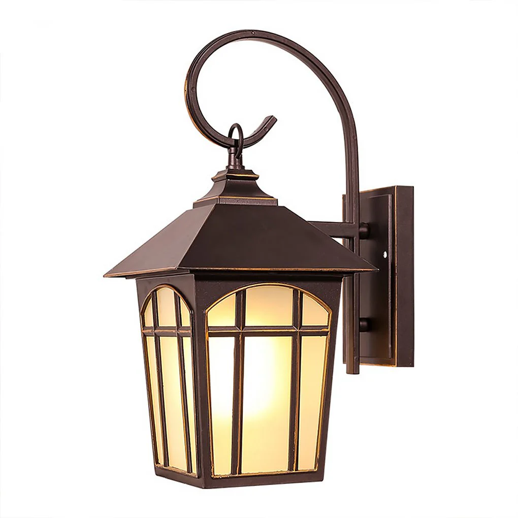 Zachari Retro Modern Glass Outdoor Wall Lights - Image 7