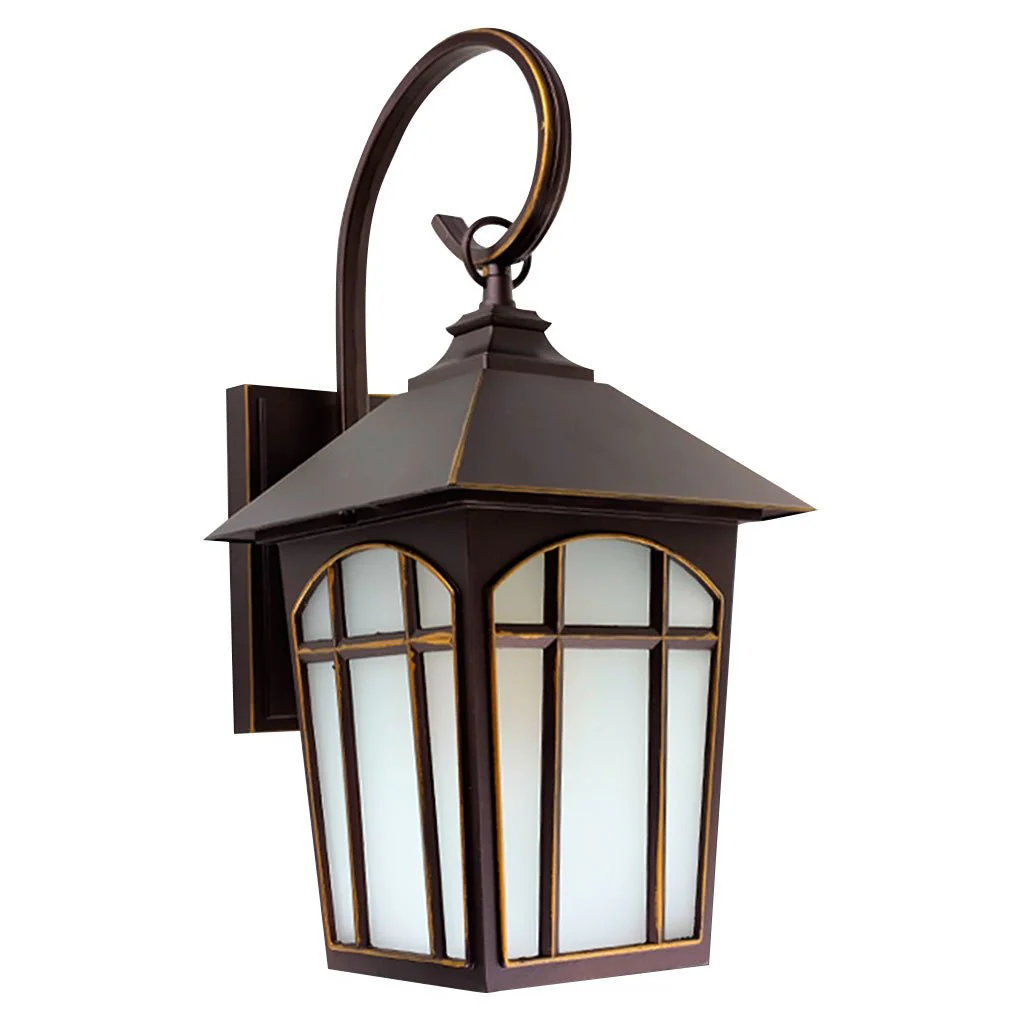 Zachari Retro Modern Glass Outdoor Wall Lights - Image 8