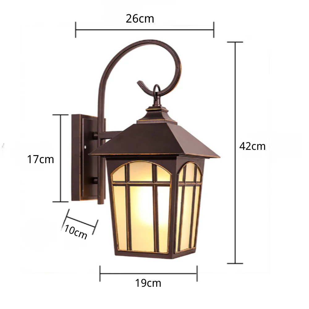 Zachari Retro Modern Glass Outdoor Wall Lights - Image 9