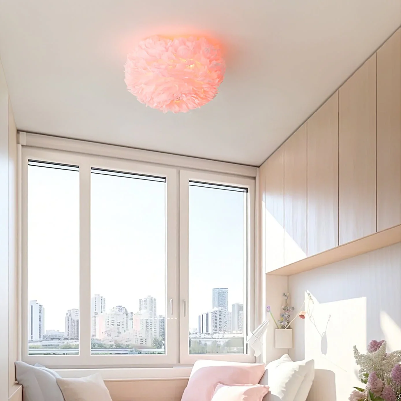 Zalore Premium Nordic Art Feathered Ceiling Lamp - Image 25