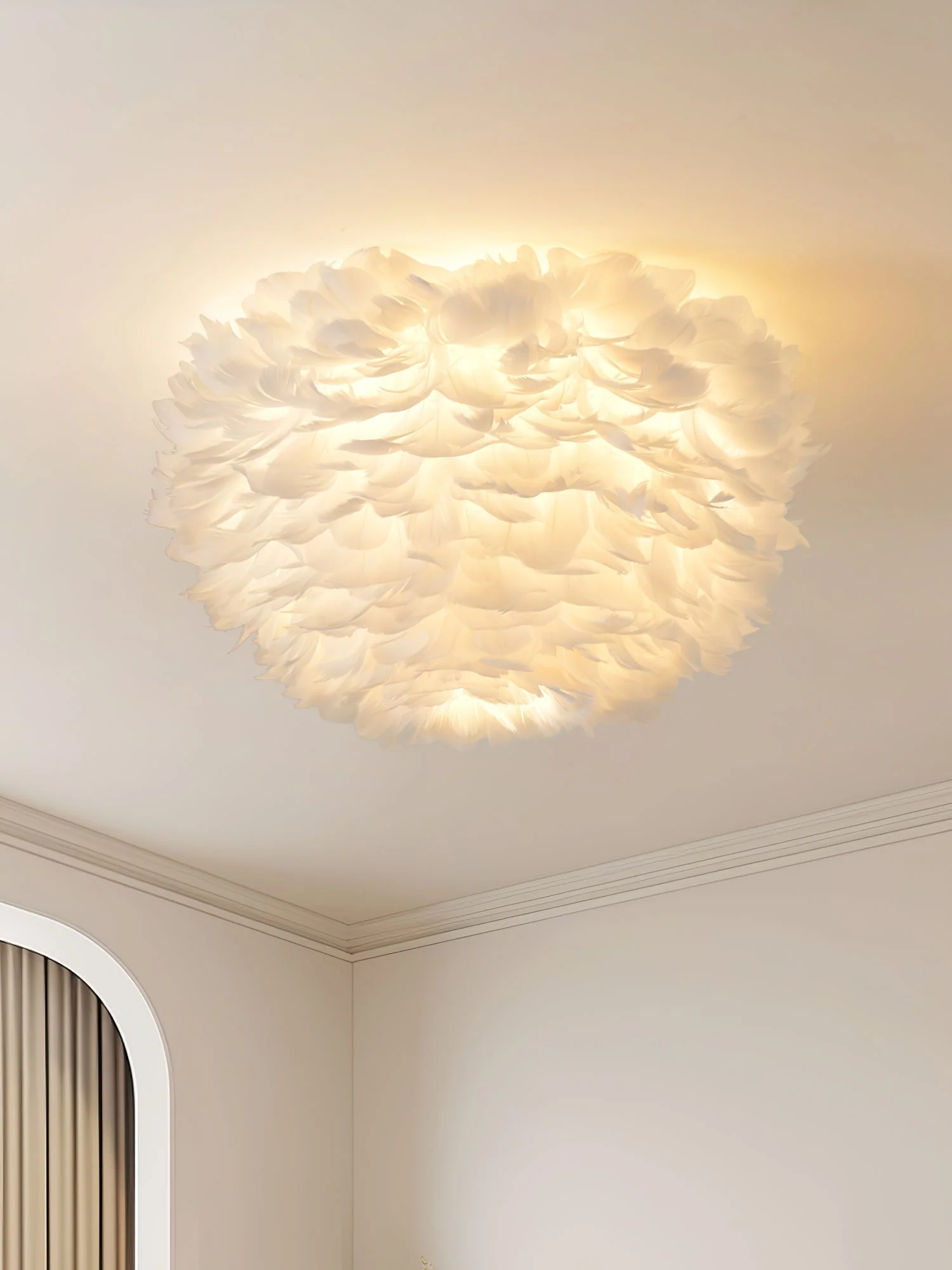 Zalore Premium Nordic Art Feathered Ceiling Lamp - Image 35