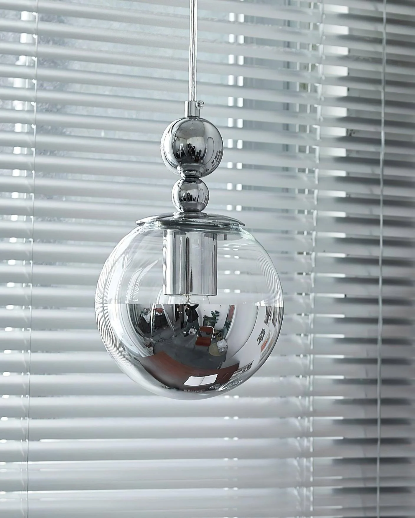 Zanorir Modern Minimalist Art Mirrorball Glass Pendant Light - Image 10