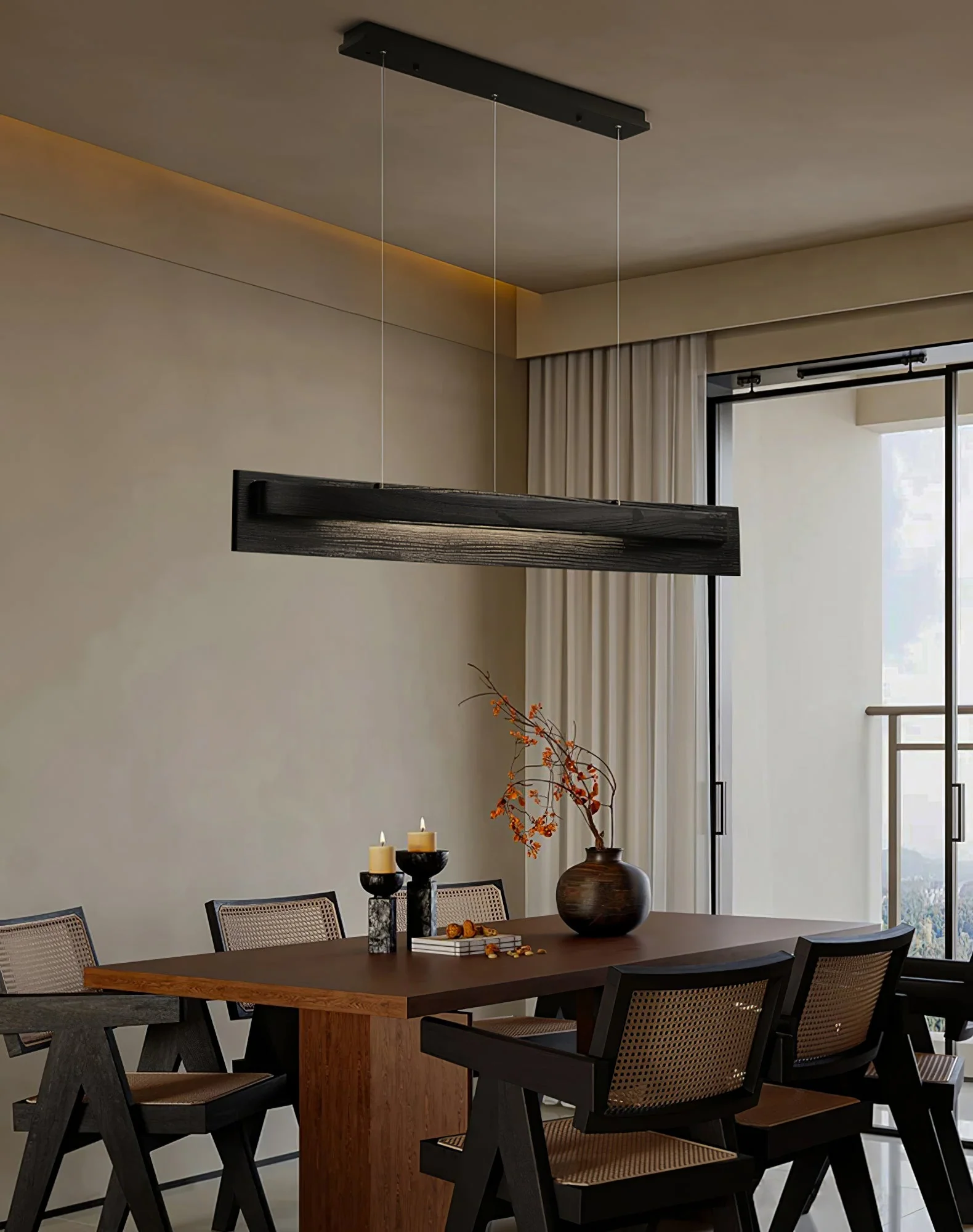 Zaraeyra Minimalist Wood Pendant Light - Image 7