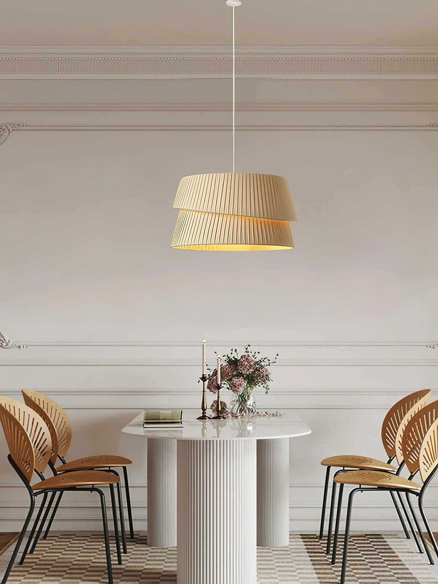 Zarion Fabric Scandinavian Pendant Light - Image 18