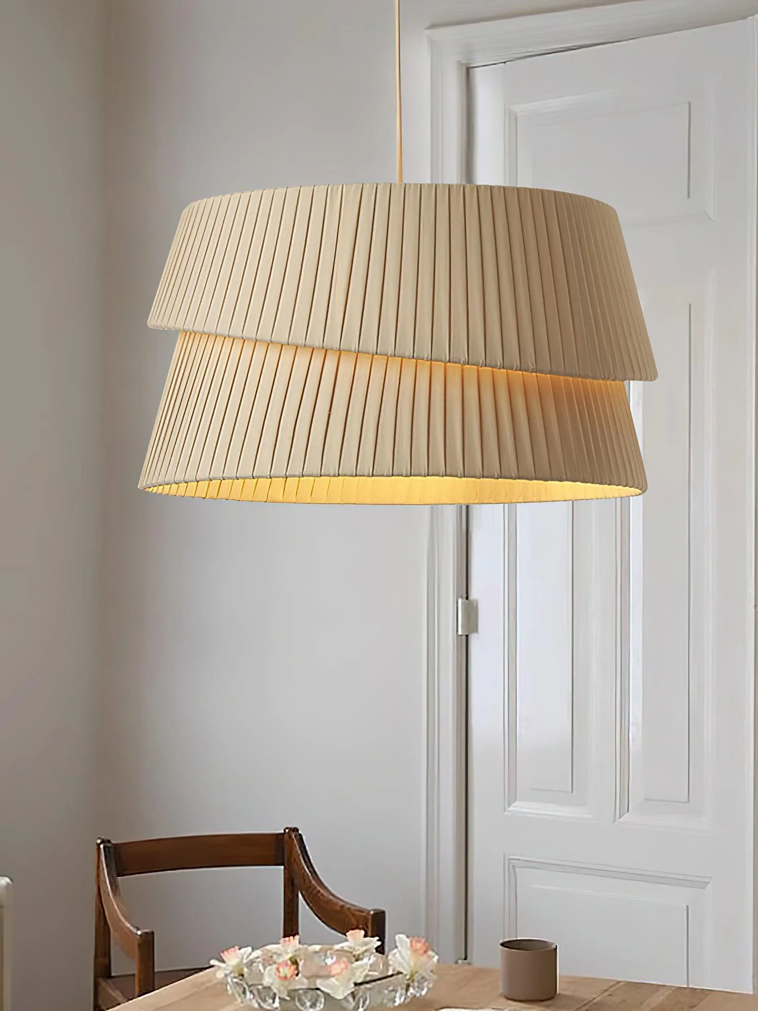 Zarion Fabric Scandinavian Pendant Light - Image 19