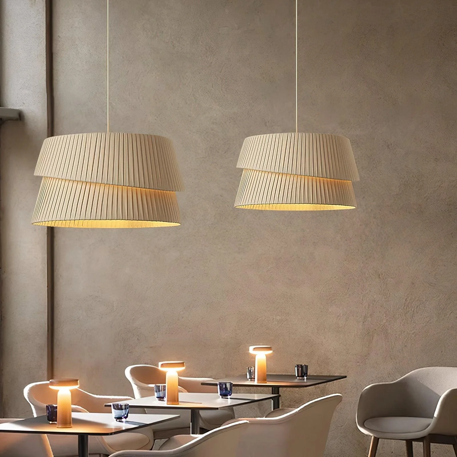 Zarion Fabric Scandinavian Pendant Light - Image 8