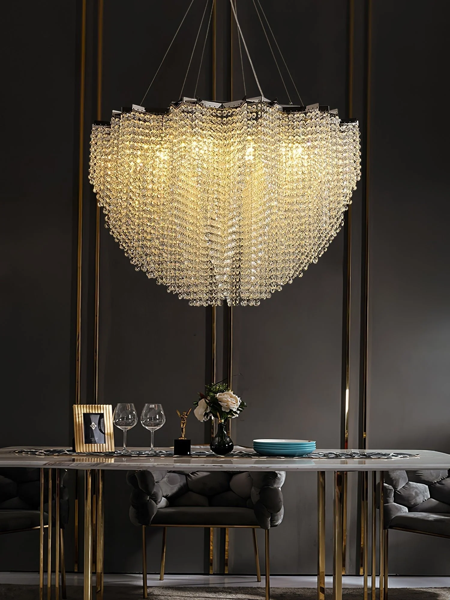 Zashayra Crystal Column Chandelier - Image 21