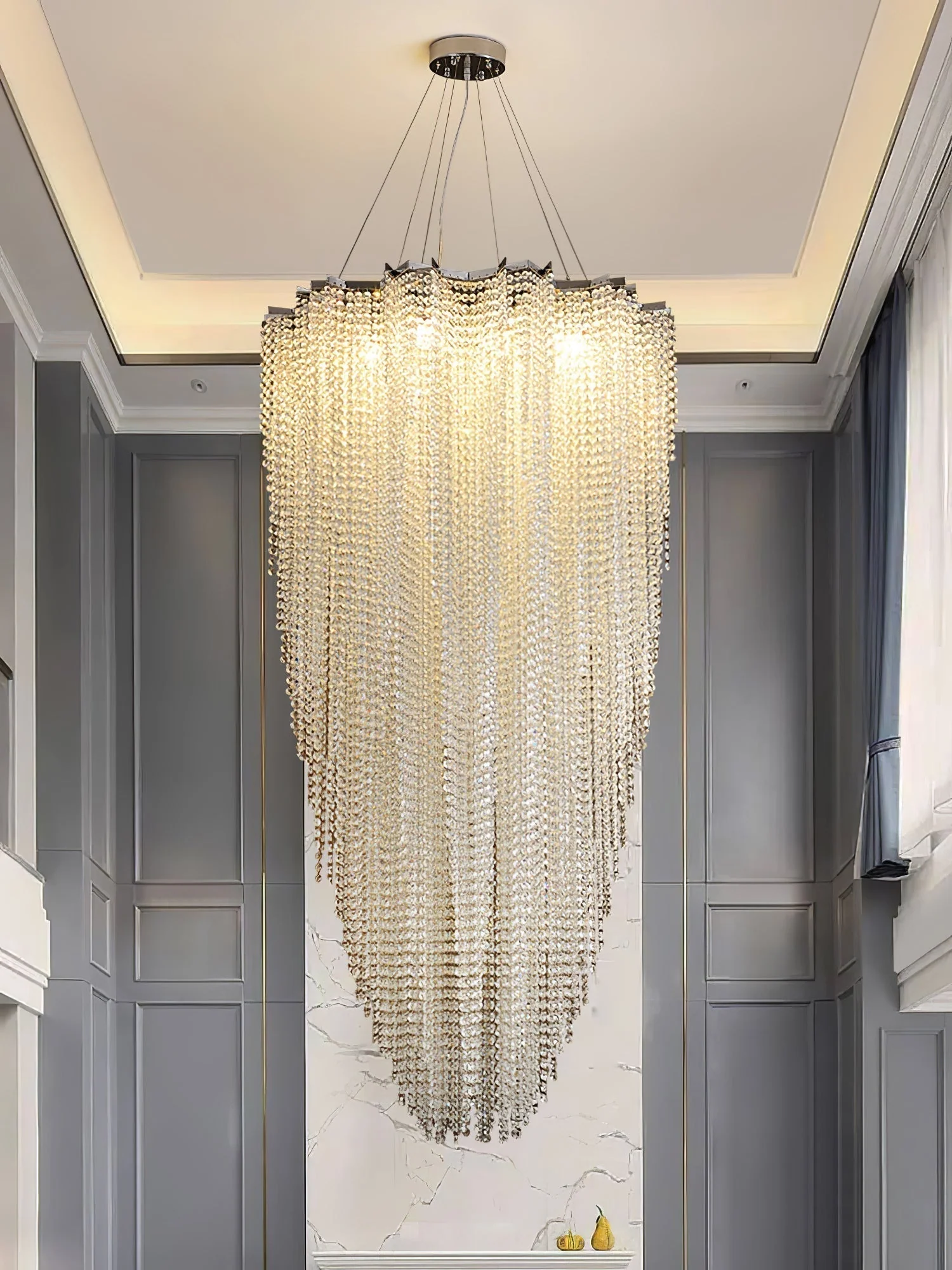 Zashayra Crystal Column Chandelier - Image 41