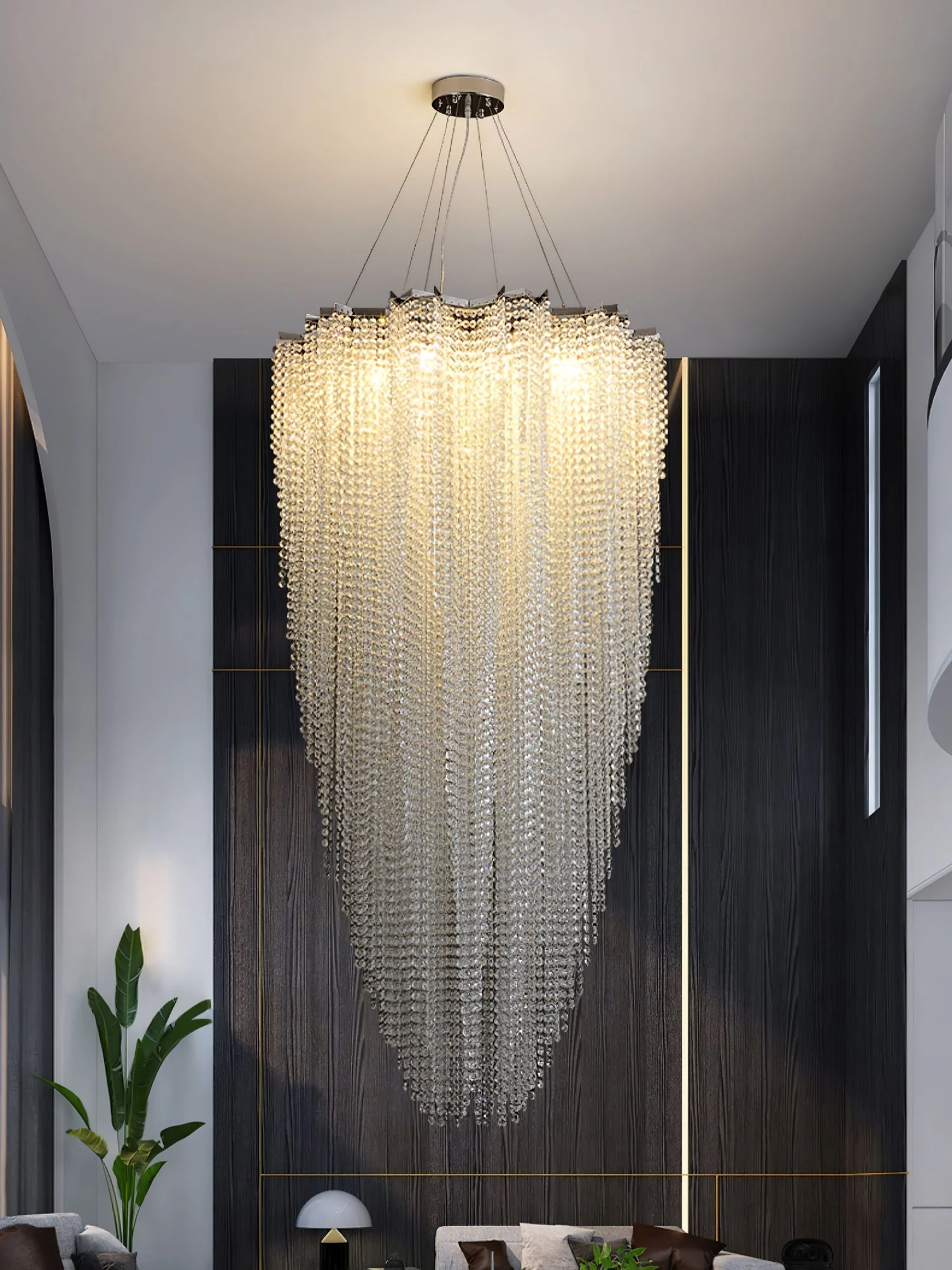 Zashayra Crystal Column Chandelier - Image 42