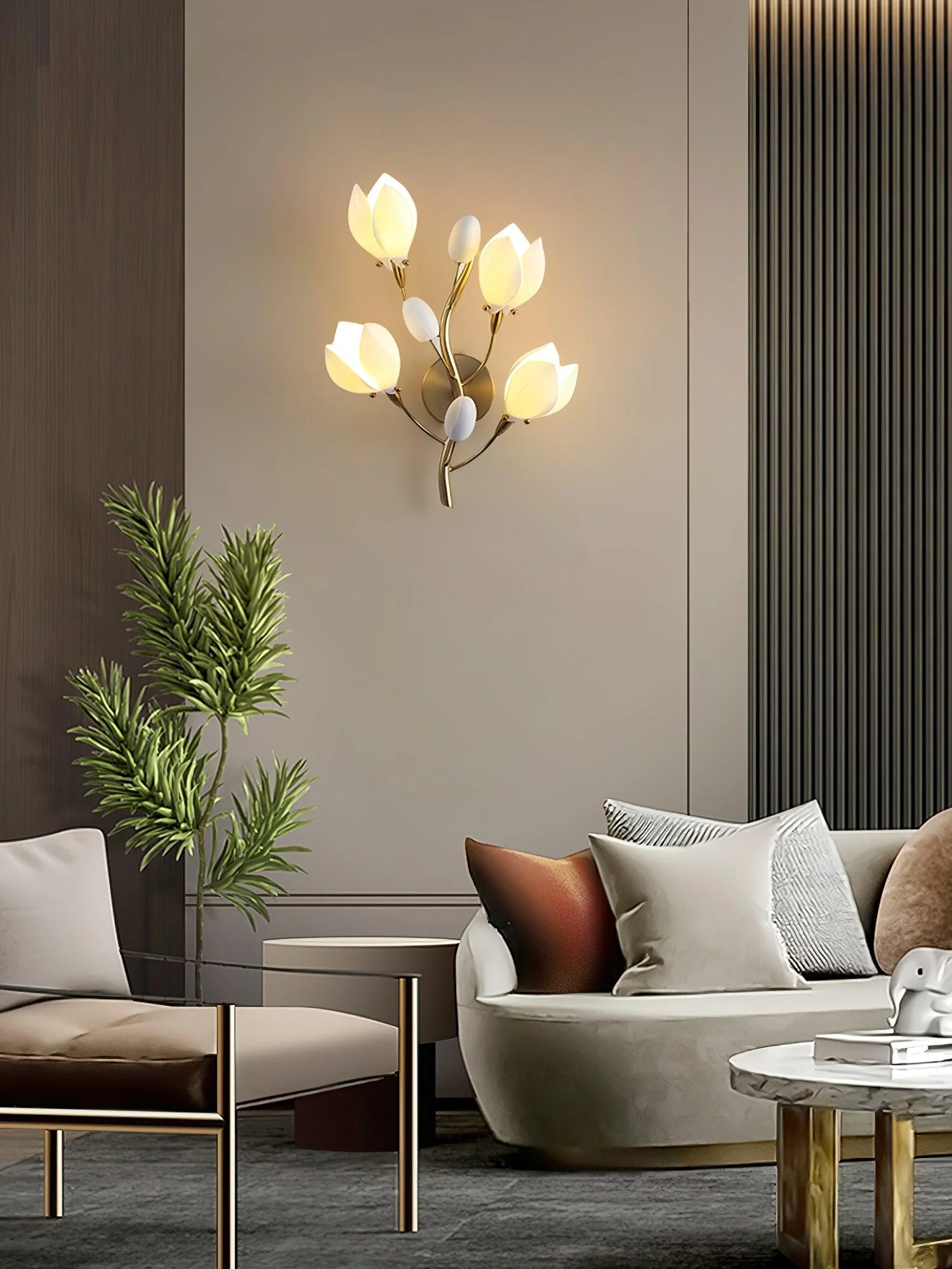 Zasila Magnolia Elegance Ceramic Wall Lamp - Image 8