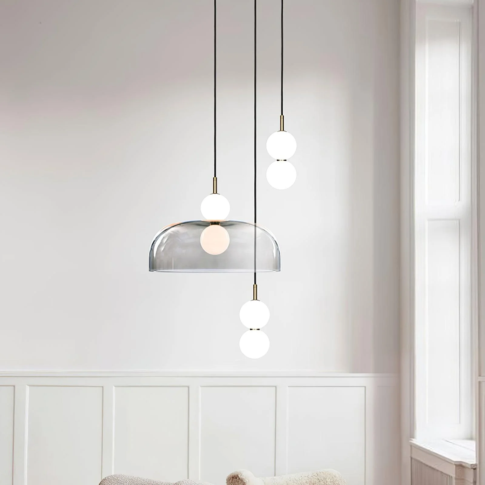 Zasorila Modern Minimalist Glass Pendant Light - Image 17