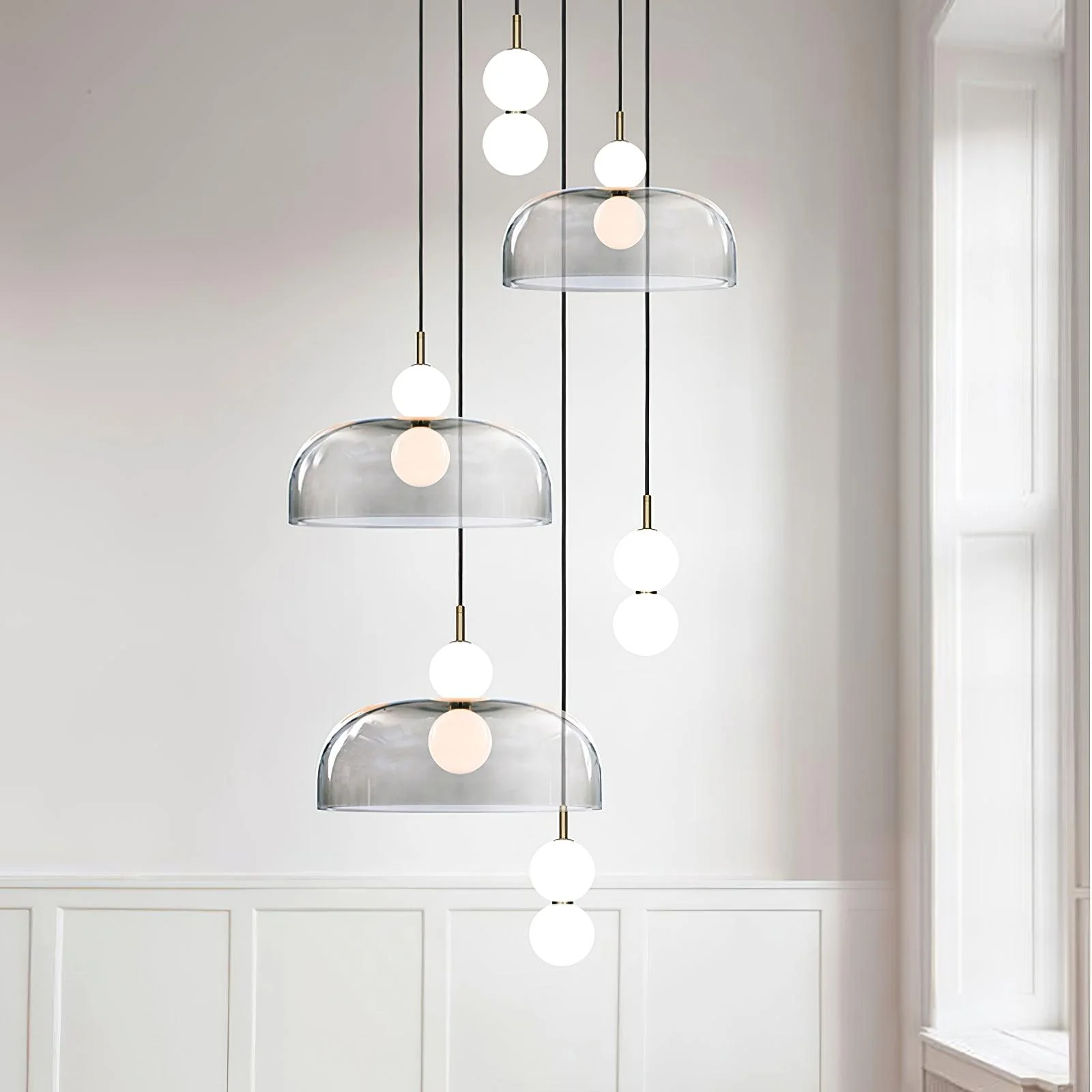 Zasorila Modern Minimalist Glass Pendant Light - Image 18