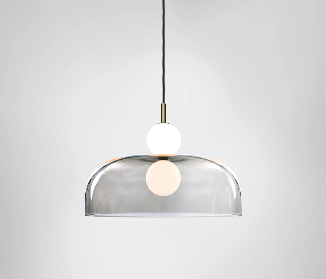Zasorila Modern Minimalist Glass Pendant Light - Image 2
