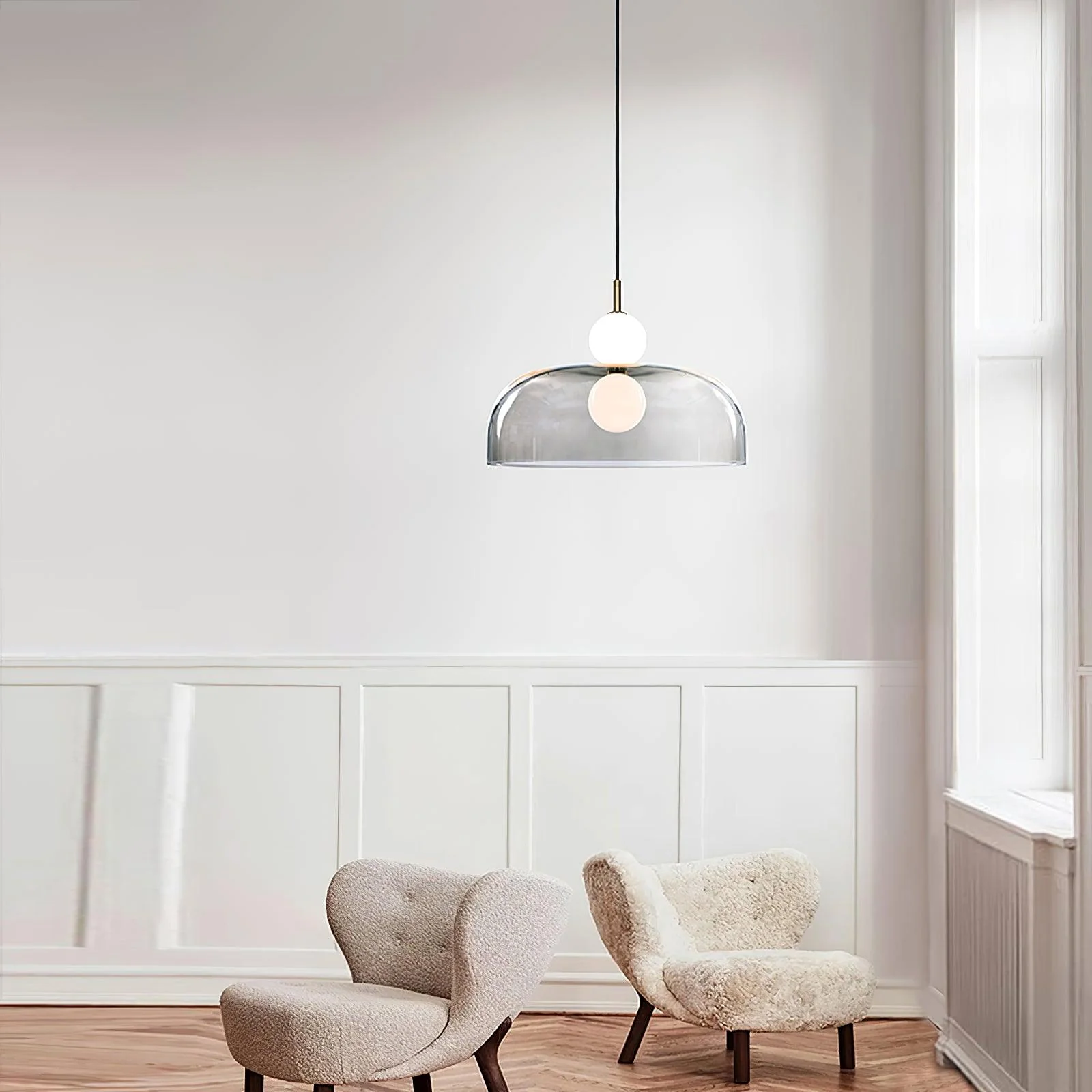 Zasorila Modern Minimalist Glass Pendant Light - Image 5