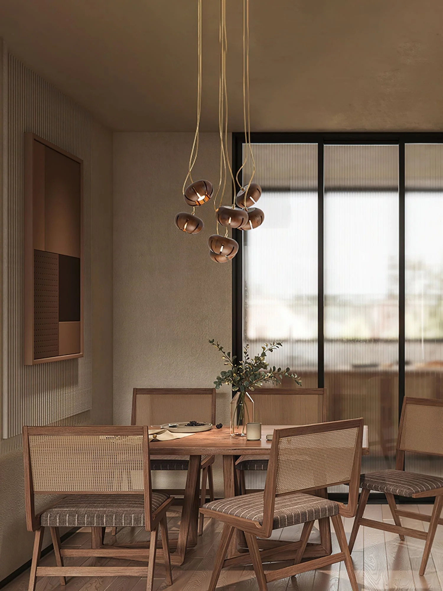 Zasorir Sculptural Marble Cluster Pendant Light - Image 34