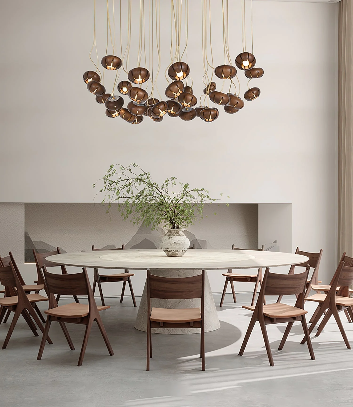 Zasorir Sculptural Marble Cluster Pendant Light - Image 38