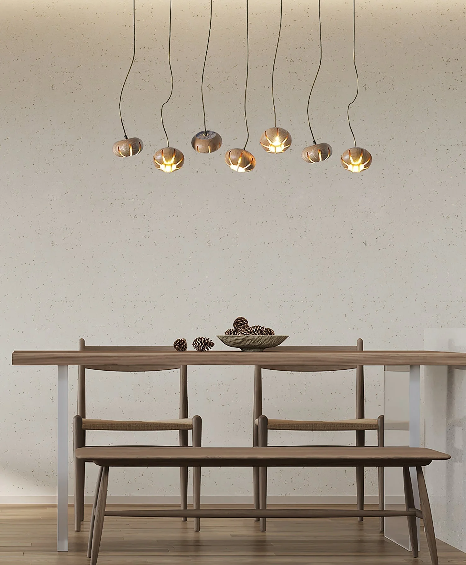 Zasorir Sculptural Marble Cluster Pendant Light - Image 41