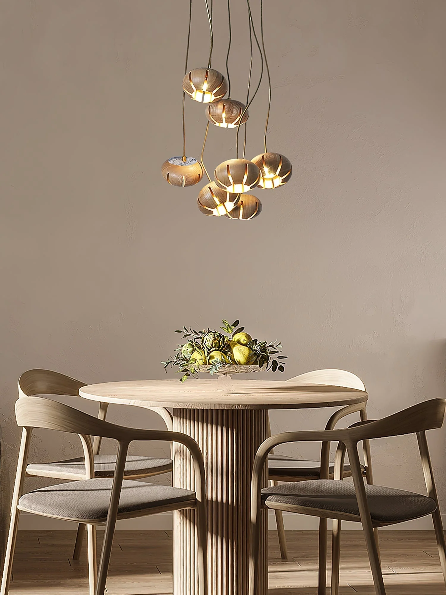 Zasorir Sculptural Marble Cluster Pendant Light - Image 42