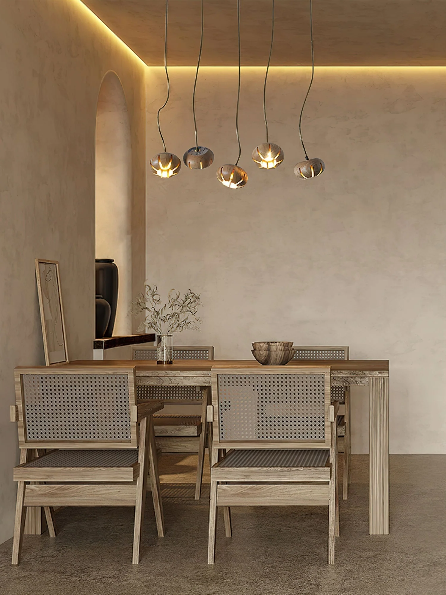 Zasorir Sculptural Marble Cluster Pendant Light - Image 43