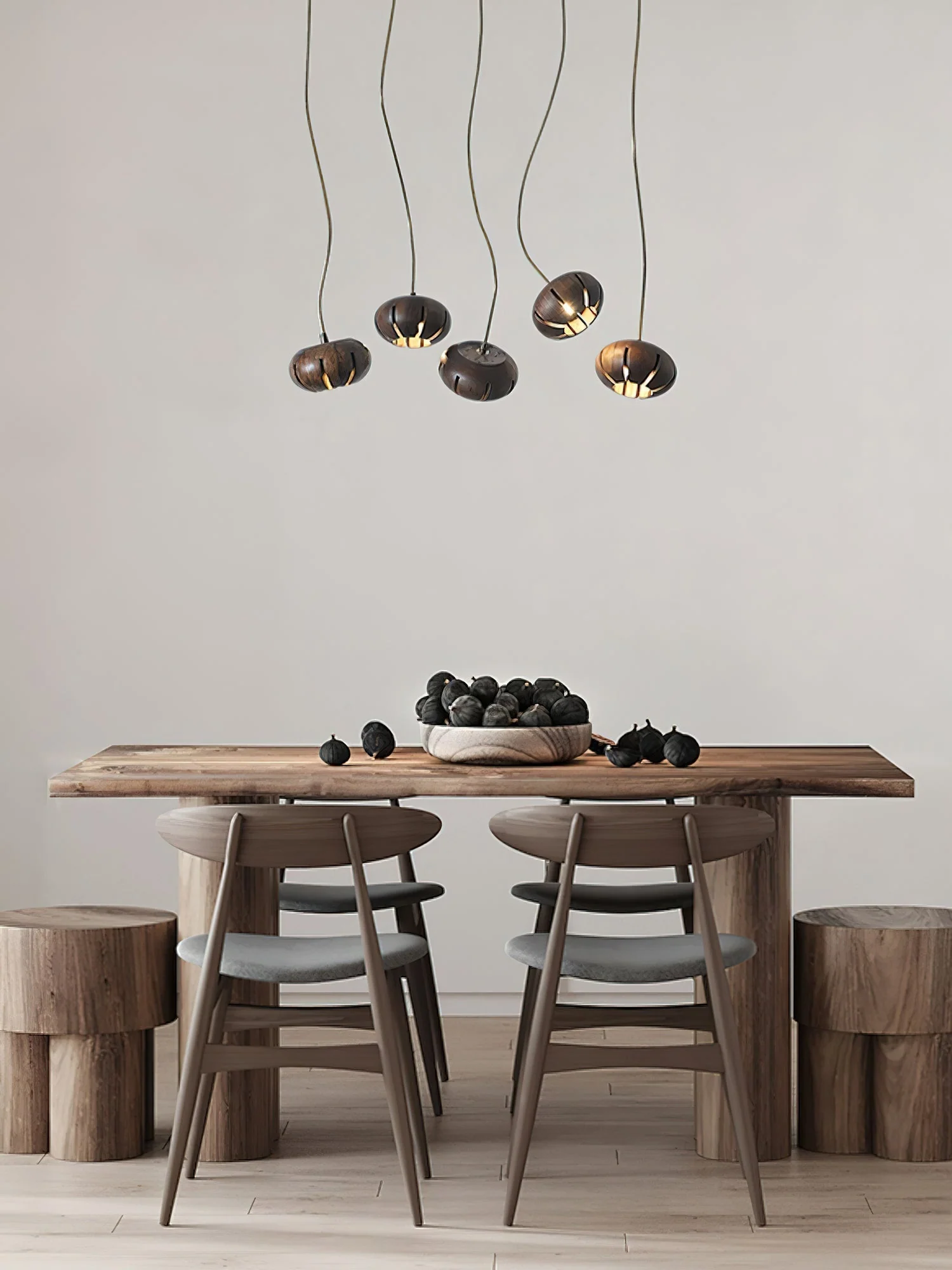 Zasorir Sculptural Marble Cluster Pendant Light - Image 44