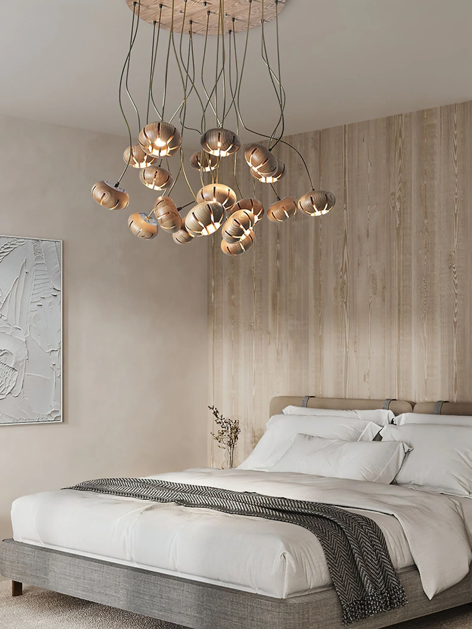 Zasorir Sculptural Marble Cluster Pendant Light - Image 45